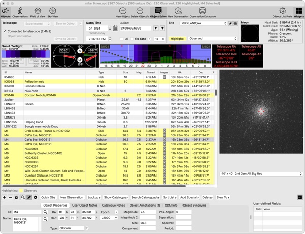 AstroPlanner for Mac OS X 2.3.2 full